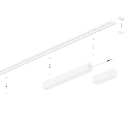 Slim Magnetic Track Szyna Natynk Biały 200cm + zaślepki