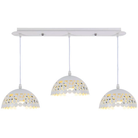 Lampa wisząca LISA , ML6139, biały/złoty, 3x60W E27