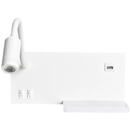 Lampa nocna z półką SHELF WHITE LED 4W+5W+2W ML6343