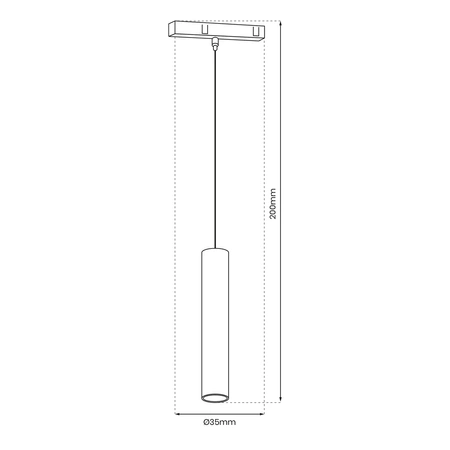 Lampa wisząca 7W LED, 4000K do systemu szynowego MAGNETIC TRACK, ML6629