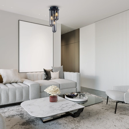 Lampa sufitowa PAX BLACK 3xG9