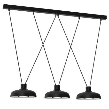 Lampa wisząca LINEA, MLP8820, czarna, 3x11W GX53