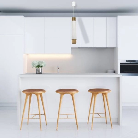 Lampa wisząca MARBLE WHITE/GOLD 1xGU10