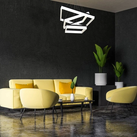 Lampa wisząca kwadraty NERO LED 81,5cm