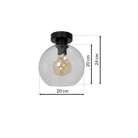 Nowoczesna lampa sufitowa plafon SOFIA CLEAR MLP6573