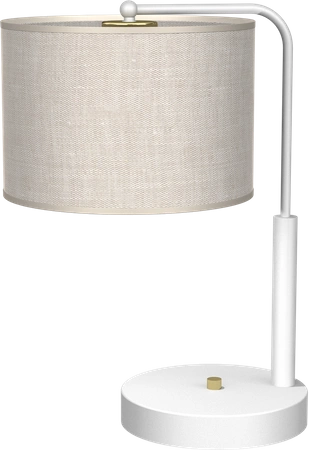 Lampa gabinetowa LINO, MLP7502, biały/szary, 1x60W E27