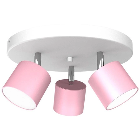 Lampa sufitowa DIXIE PINK 3xGX53 szer. 30cm | różowy