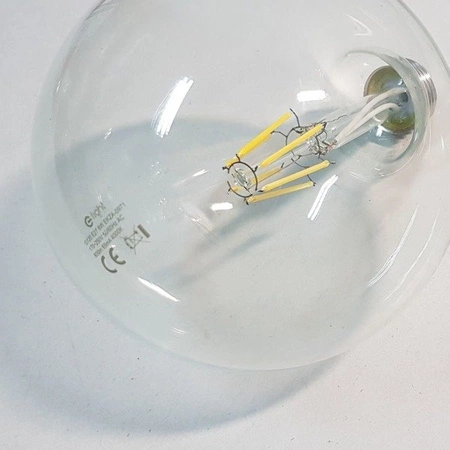 Żarówka Filamentowa LED 7W E27 G120 kulka barwa neutralna 4000K EKZF971
