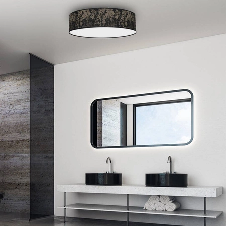 Lampa sufitowa SATINO, Ø50cm, czarny/złoty, 3x60W E27, MLP7318