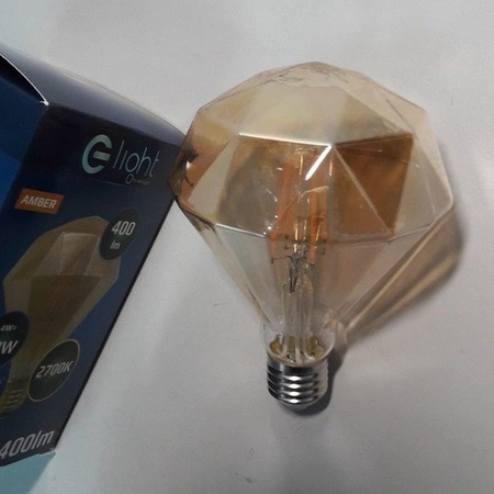 Żarówka FILAMENT LED E27 4W ciepła 2700K diament