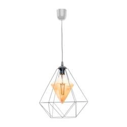 Lampa wisząca ALAMBRE, szara, 1xE27, MLP4132 + żarówka 4W w zestawie