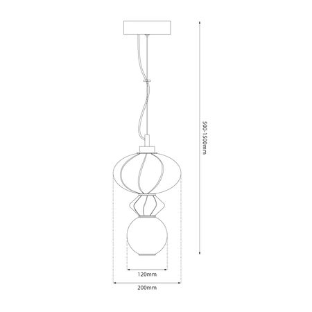 Lampa wisząca ASCOLI 8W LED