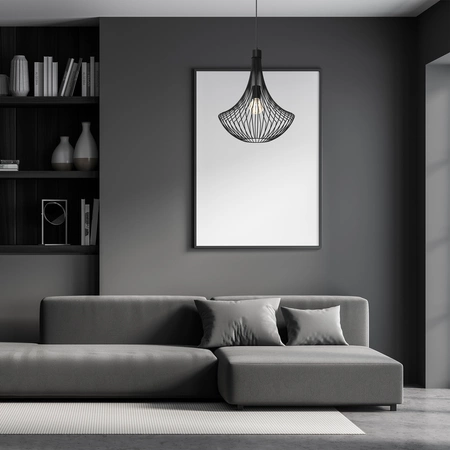 Lampa wisząca CESTA, MLP8670, czarna, 1x60W E27