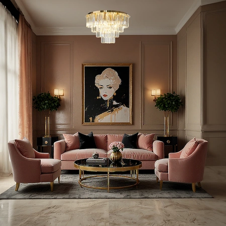 Lampa sufitowa MILANO fi 60cm 9xE14