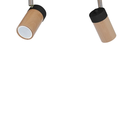 Lampa sufitowa nowoczesna reflektorek spot BARON II czarny szer. 37cm