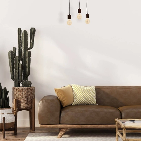 Lampa Wisząca JACK, MLP4360, orzech, 3x60W E27