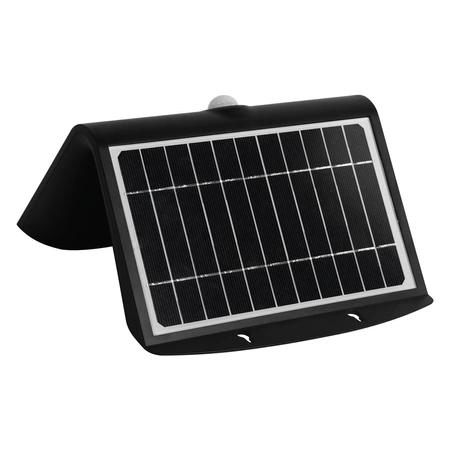 Lampa solarna BUTTERFLY czarna 6,8W barwa neutralna 4000K z czujnikiem ruchu i zmierzchu EKO3881