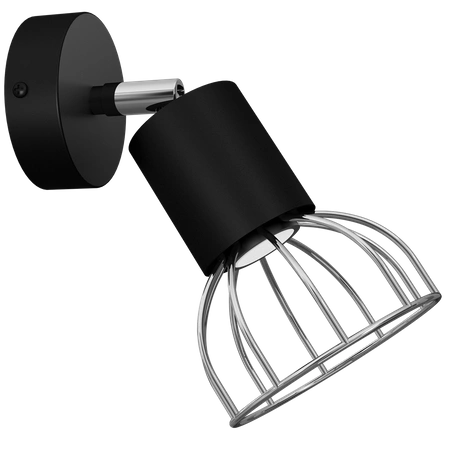 Kinkiet DANTE, MLP7356, czarny/chrom, 1x8W LED GU10