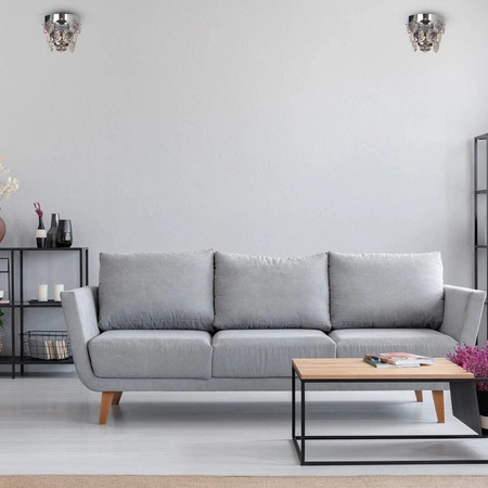 Kinkiet kryształowy designerski GRACE CHROME 2xE14 | chrom