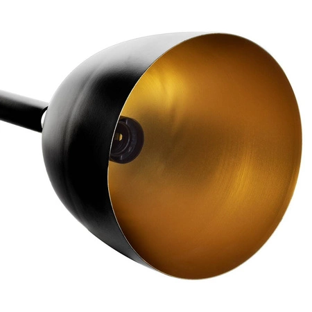 Nowoczesna lampa wisząca CLARK BLACK/GOLD 1xE27 MLP6221