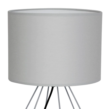 Lampka stołowa/nocna BASKET, szara, 1x60W E27, MLP7202