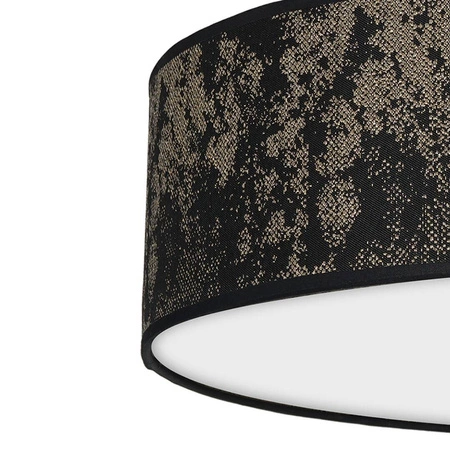 Lampa sufitowa SATINO, Ø50cm, czarny/złoty, 3x60W E27, MLP7318