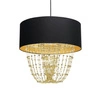 Nowoczesna lampa wisząca ALMERIA BLACK/GOLD 1xE27 MLP6442