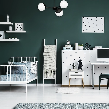 Lampa sufitowa nowoczesna szklana kula żyrandol SFERA III czarny/biały śr. 66cm