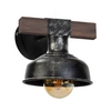Kinkiet FARO BLACK / WOOD 1xE27 60W MLP6241