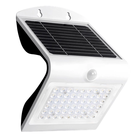 Lampa solarna BUTTERFLY czarna 3,2W barwa neutralna 4000K z czujnikiem ruchu i zmierzchu EKO8824