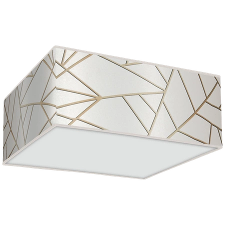 Lampa sufitowa ZIGGY WHITE, MLP7564, biały/złoty, 3x60W E27