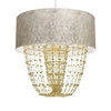 Nowoczesna lampa wisząca ALMERIA WHITE/GOLD 1xE27 MLP6447