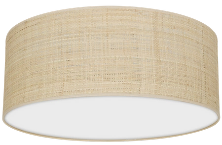 Lampa sufitowa MARSHALL, MLP7487, 40 cm, biały/rattan, 2x60W E27