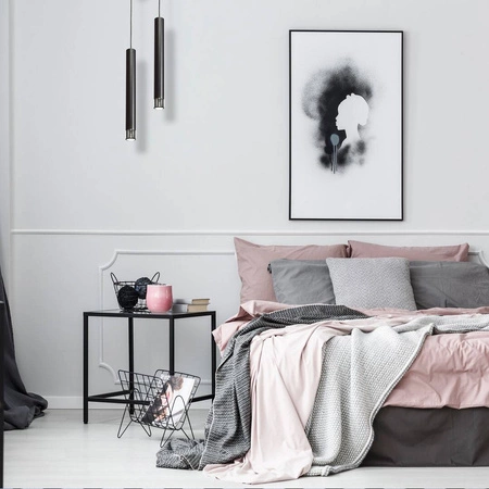 Nowoczesna lampa wisząca DANI BLACK/CHROME 1xGU10 MLP6231