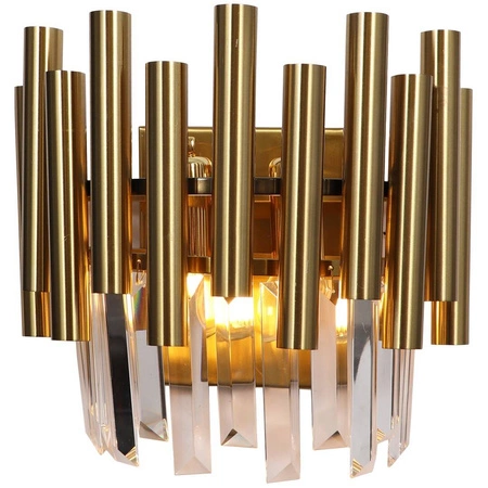 Kinkiet MADISON, złoty/transparentny, 2x40W E14, ML6937