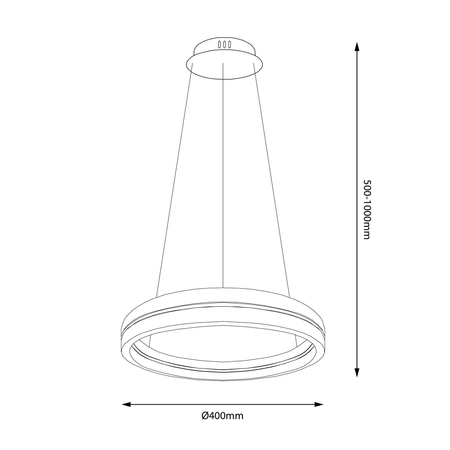 Lampa wisząca GRAVITY 36W LED