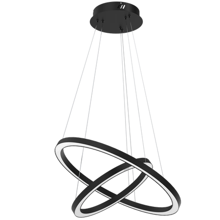 Lampa wisząca GALAXIA, ML8422, czarna, 46W LED, barwa ciepła 3500K