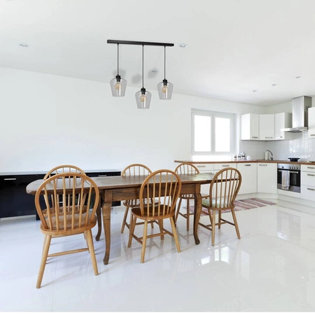 Nowoczesna lampa wisząca listwa SANTIAGO CLEAR MLP6608