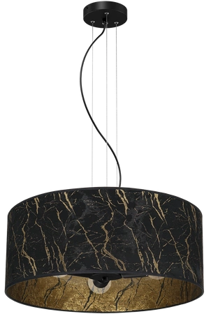 Lampa wisząca SENSO Black/Gold 3xE27 wys. 90cm | czarny złoty