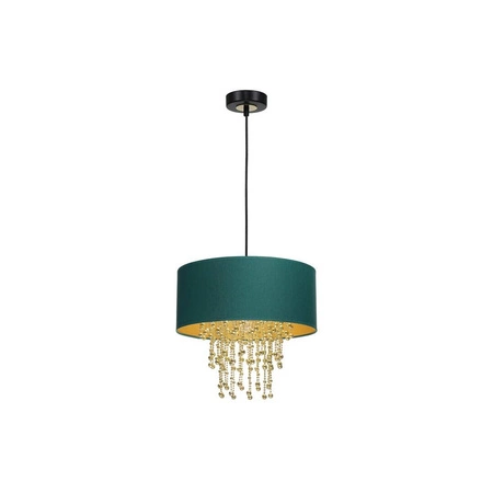 Nowoczesna lampa wisząca ALMERIA GREEN/GOLD 1xE27 MLP6451