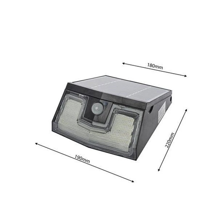 Lampa Solarna Transformer 7W barwa neutralna 4000K z czujnikiem ruchowo zmierzchowym EKO1991