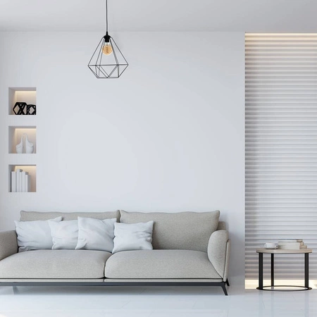 Lampa wisząca BASKET, czarna, 1x60W E27, MLP7214