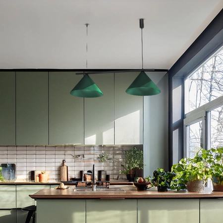 Lampa wisząca CAPITAL BLACK/GREEN 2XGX53