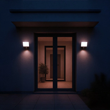 Naświetlacz LED Davos 30W 2000lm 4000K Czarny Premium PIR