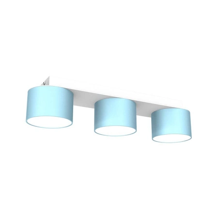 Lampa sufitowa listwa DIXIE BLUE 3x GX53 szer. 34cm | niebieski