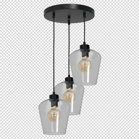 Nowoczesna lampa wisząca koło SANTIAGO CLEAR MLP6611