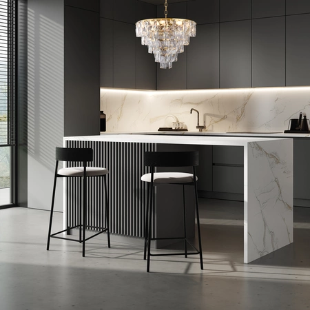 Lampa wisząca żyrandol glamour CHELSEA GOLD ML6002