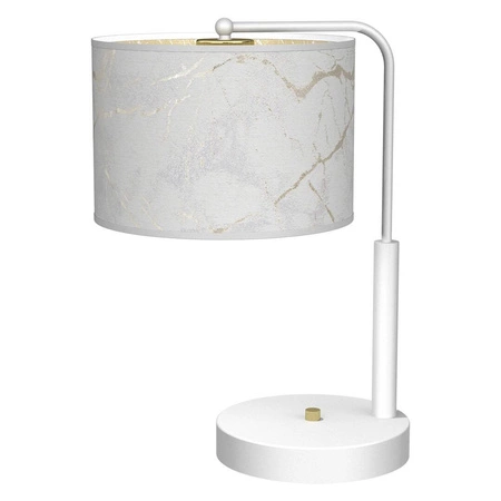 Lampka nocna SENSO White/Gold 1xE27 wys. 37cm | biały złoty