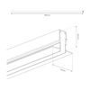 Szyna podtynk 100cm magnetic track 10mm