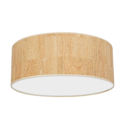 Lampa sufitowa CORK, MLP7520, 40 cm, biały/korkowy, 2x40W E27